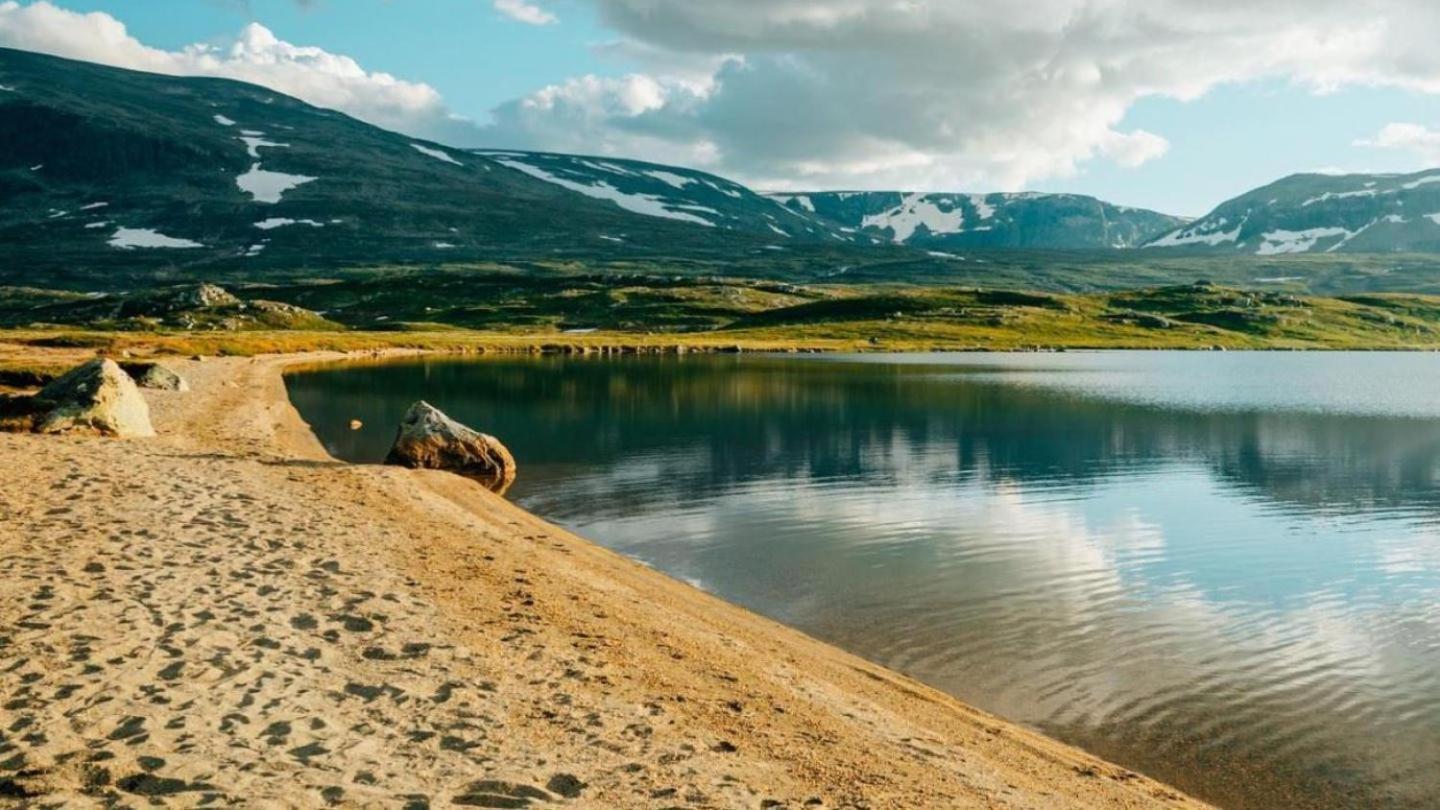 Koselig Hytte Med Usjenert Og Solrik Beliggenhet Geilo Esterno foto